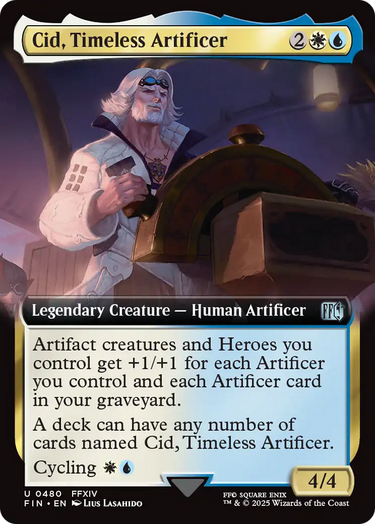 Cid, Timeless Artificer (Extended Art) [FINAL FANTASY] | Tacoma Games