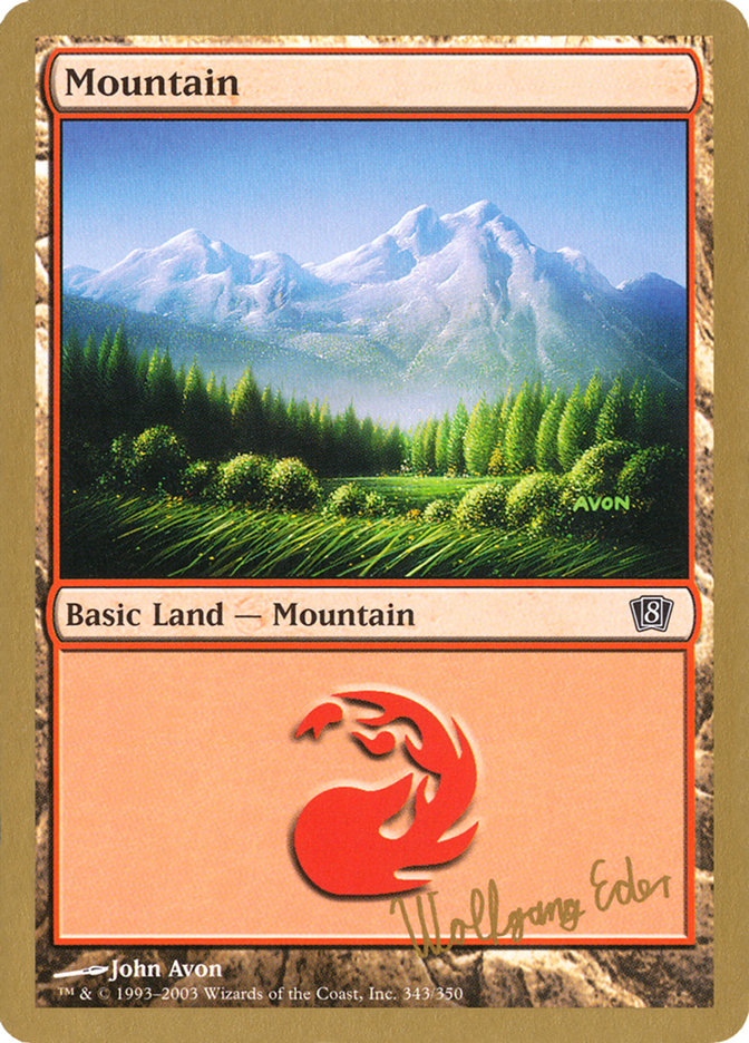 Mountain (we343) (Wolfgang Eder) [World Championship Decks 2003] | Tacoma Games