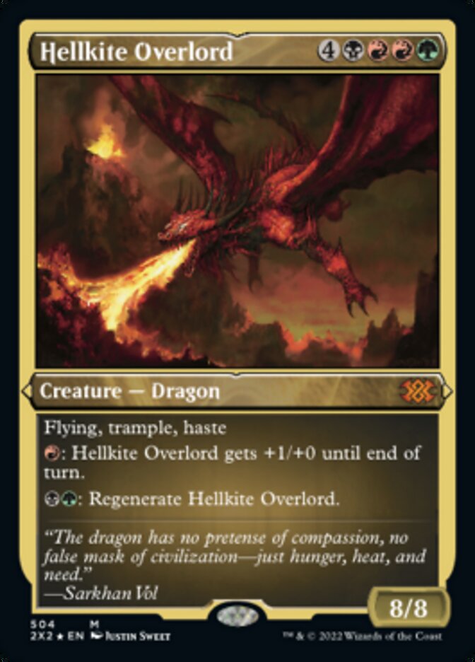 Hellkite Overlord (Foil Etched) [Double Masters 2022] | Tacoma Games