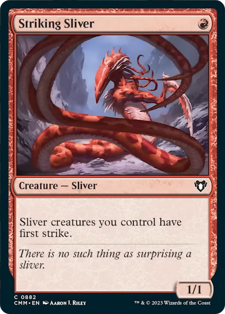 Striking Sliver [Commander Masters] | Tacoma Games