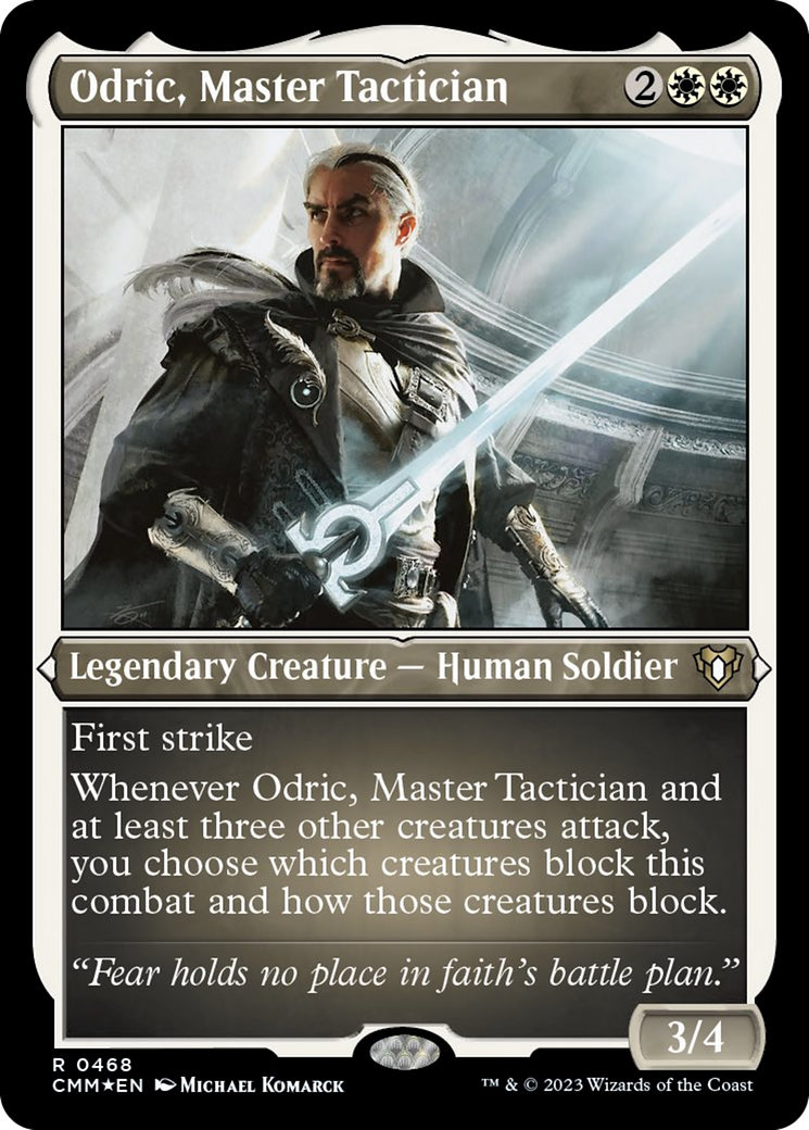 Odric, Master Tactician (Foil Etched) [Commander Masters] | Tacoma Games