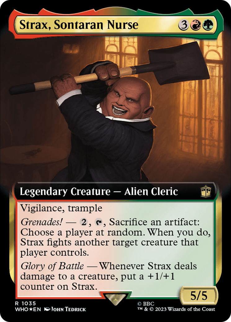 Strax, Sontaran Nurse (Extended Art) (Surge Foil) [Doctor Who] | Tacoma Games