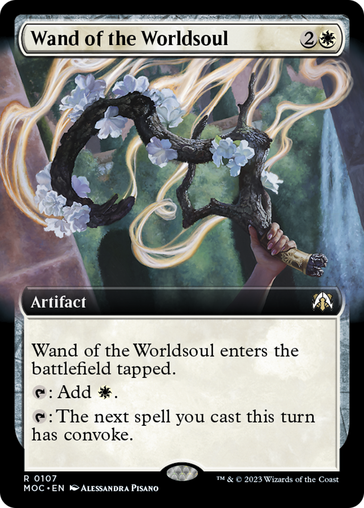 Wand of the Worldsoul (Extended Art) [March of the Machine Commander] | Tacoma Games