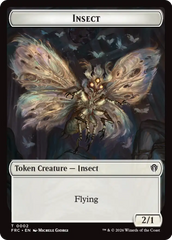 Insect // Rogue Double-Sided Token [Reality Fracture Commander Tokens] | Tacoma Games