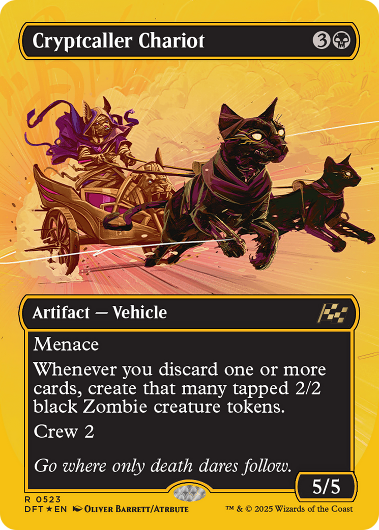 Cryptcaller Chariot (Borderless) (First-Place Foil) [Aetherdrift] | Tacoma Games