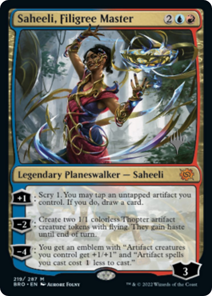 Saheeli, Filigree Master (Promo Pack) [The Brothers' War Promos] | Tacoma Games