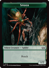 Treefolk // Spider Double-Sided Token [Duskmourn: House of Horror Commander Tokens] | Tacoma Games