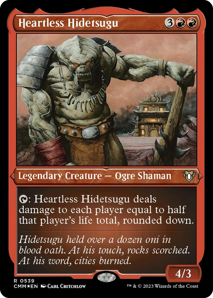 Heartless Hidetsugu (Foil Etched) [Commander Masters] | Tacoma Games