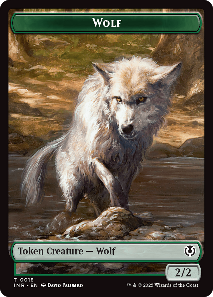 Wolf (0009) // Wolf (0018) Double-Sided Token [Innistrad Remastered Tokens] | Tacoma Games