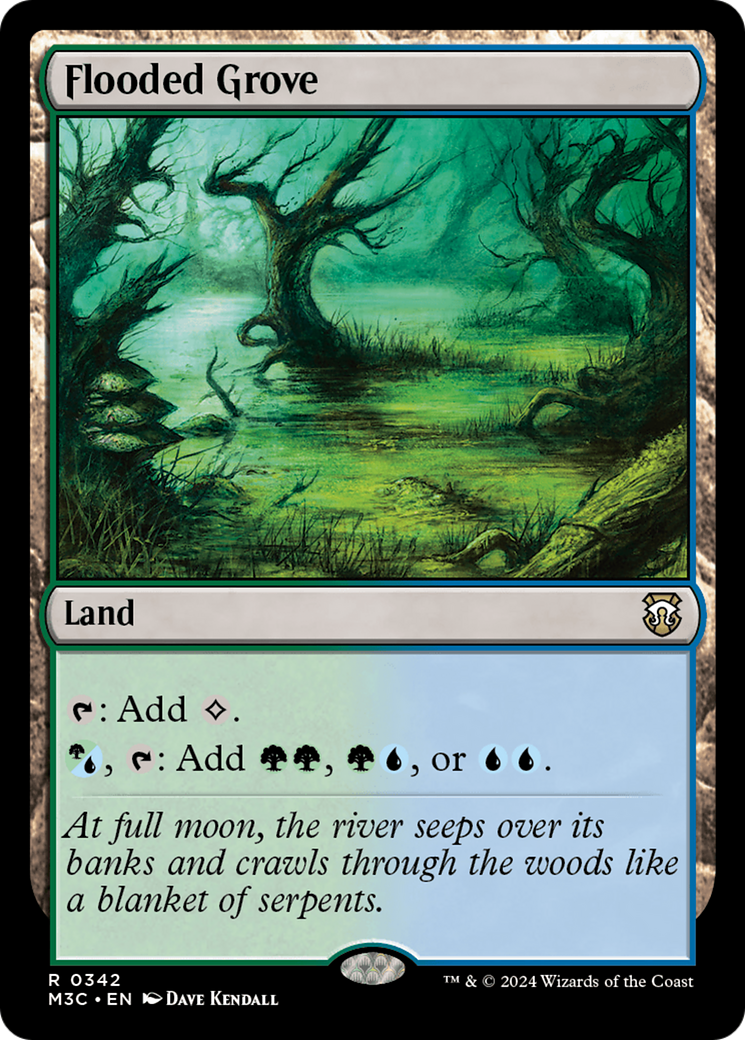 Flooded Grove (Ripple Foil) [Modern Horizons 3 Commander] | Tacoma Games