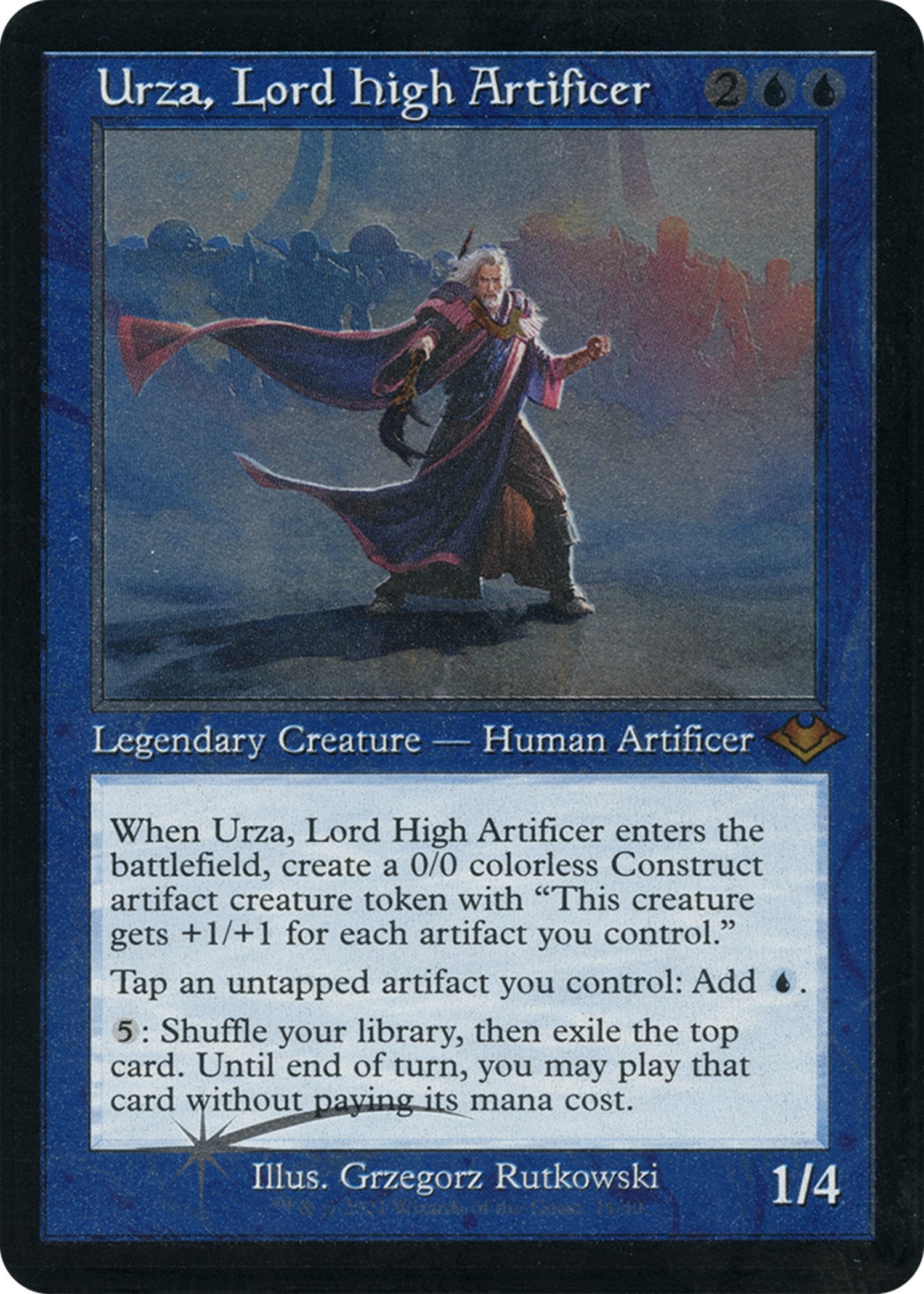 Urza, Lord High Artificer (Retro Foil Etched) [Modern Horizons 2] | Tacoma Games