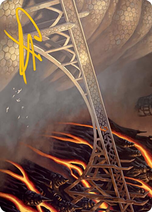 Rustvale Bridge Art Card (Gold-Stamped Signature) [Modern Horizons 2 Art Series] | Tacoma Games