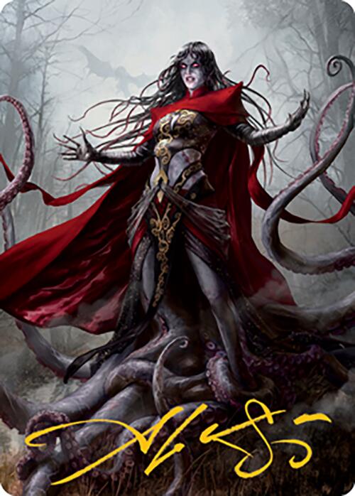 Geyadrone Dihada Art Card (53) (Gold-Stamped Signature) [Modern Horizons 2 Art Series] | Tacoma Games