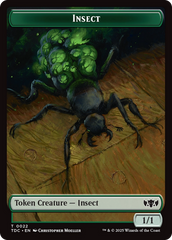 Insect (0022) // Zombie Druid Double-Sided Token [Tarkir: Dragonstorm Commander Tokens] | Tacoma Games