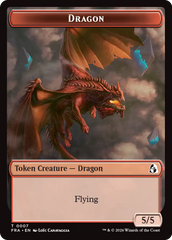Dragon // Lotus Double-Sided Token [Reality Fracture Tokens] | Tacoma Games