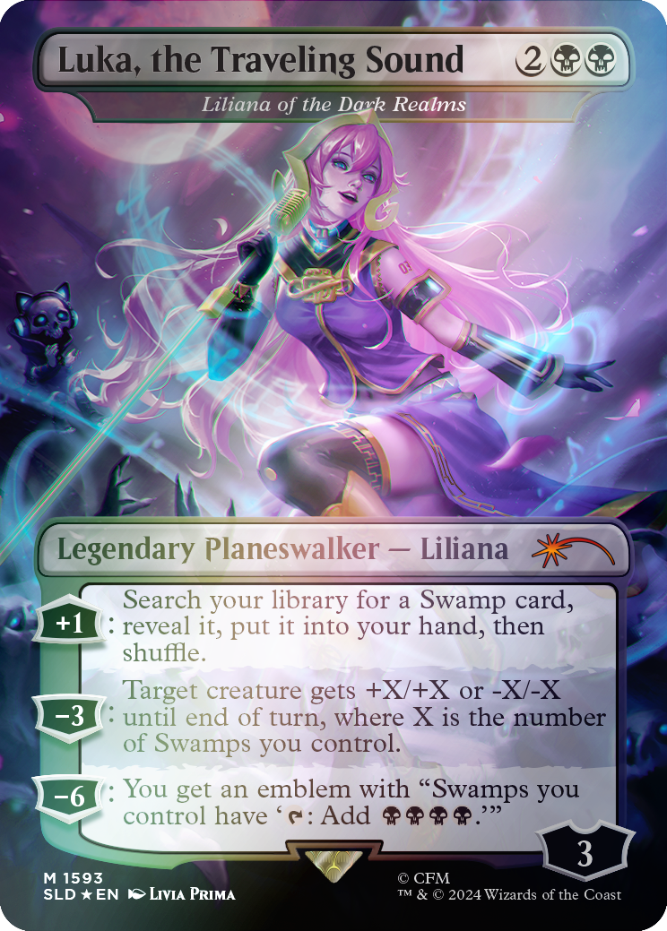 Luka, the Traveling Sound - Liliana of the Dark Realms (Rainbow Foil) [Secret Lair Drop Series] | Tacoma Games