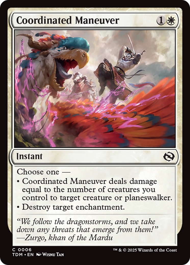 Coordinated Maneuver [Tarkir: Dragonstorm] | Tacoma Games