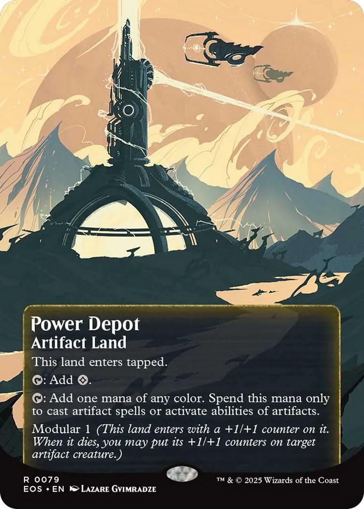 Power Depot (0079) (Borderless) [Edge of Eternities: Stellar Sights] | Tacoma Games