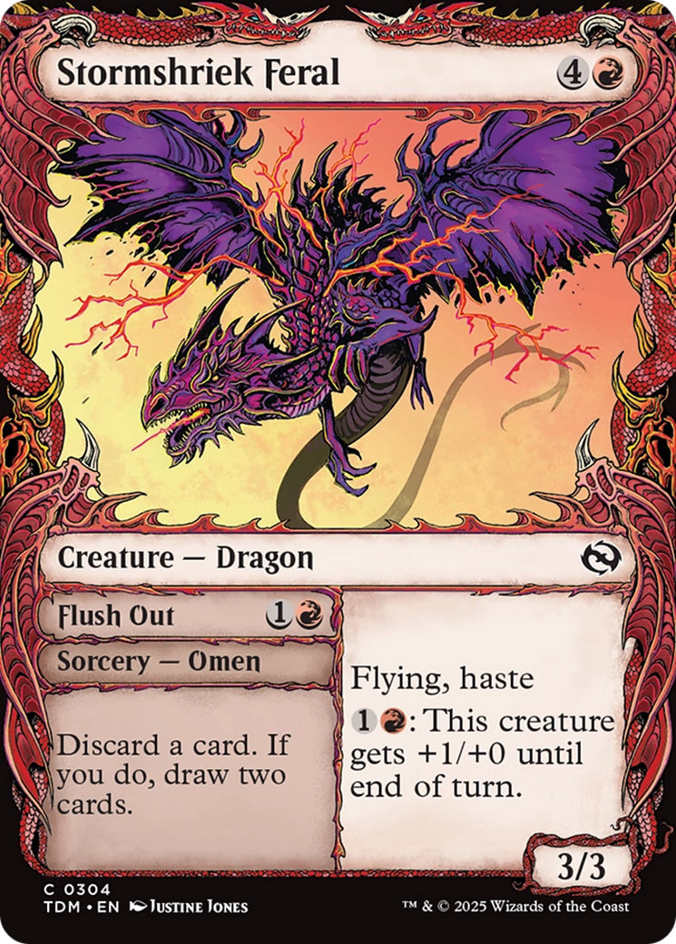 Stormshriek Feral (Showcase) [Tarkir: Dragonstorm] | Tacoma Games