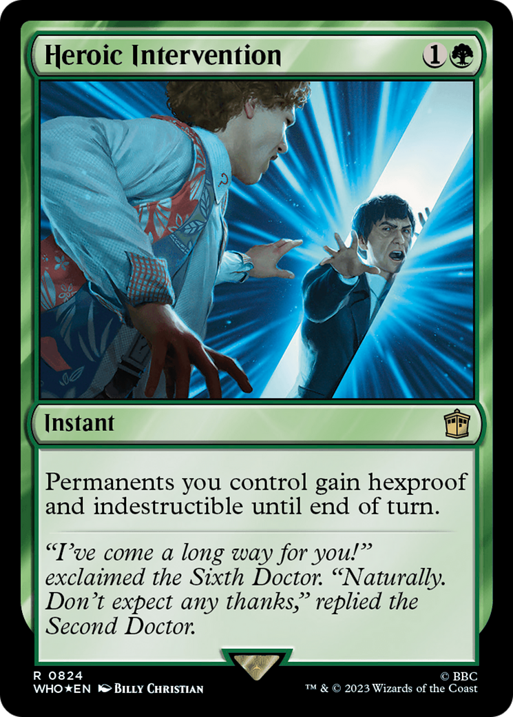 Heroic Intervention (Surge Foil) [Doctor Who] | Tacoma Games