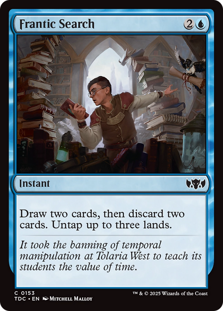 Frantic Search [Tarkir: Dragonstorm Commander] | Tacoma Games