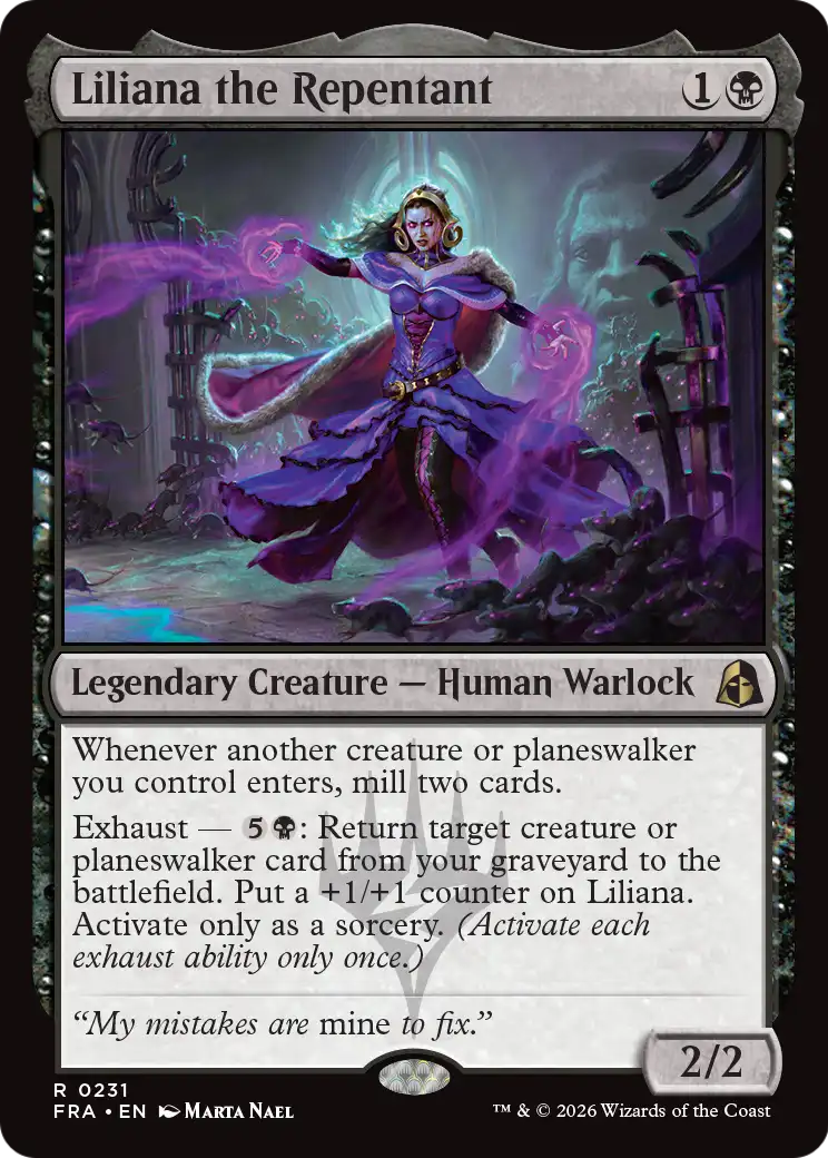 Liliana the Repentant [Reality Fracture] | Tacoma Games