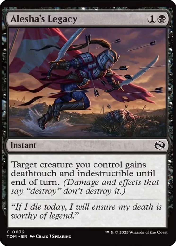 Alesha's Legacy [Tarkir: Dragonstorm] | Tacoma Games