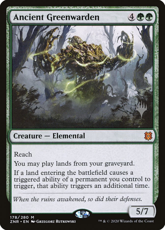 Ancient Greenwarden (Promo Pack) [Zendikar Rising Promos] | Tacoma Games