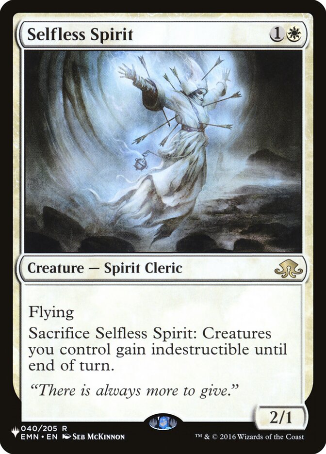 Selfless Spirit [The List] | Tacoma Games