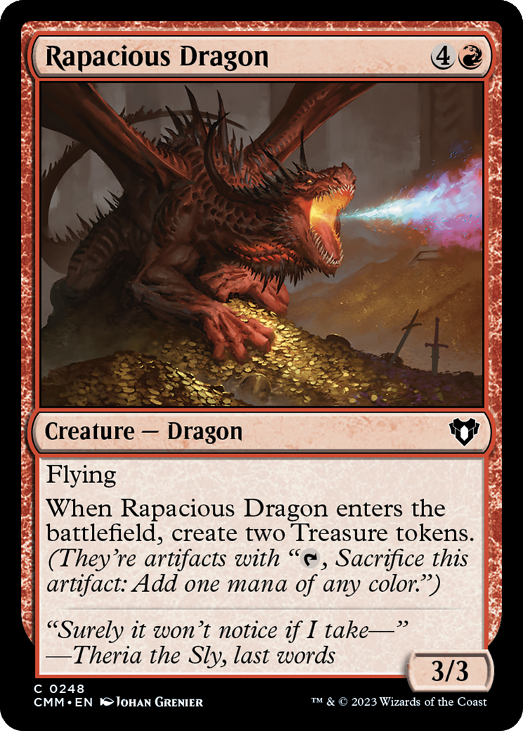 Rapacious Dragon [Commander Masters] | Tacoma Games