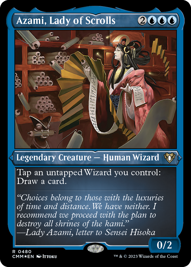 Azami, Lady of Scrolls (Foil Etched) [Commander Masters] | Tacoma Games