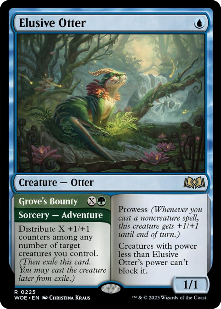 Elusive Otter // Grove's Bounty [Wilds of Eldraine] | Tacoma Games