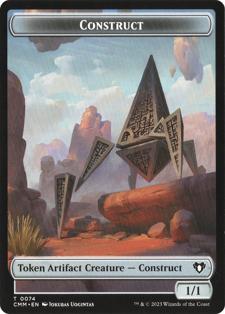 Thopter // Construct (0074) Double-Sided Token [Commander Masters Tokens] | Tacoma Games