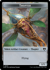 Thopter // Construct (0074) Double-Sided Token [Commander Masters Tokens] | Tacoma Games