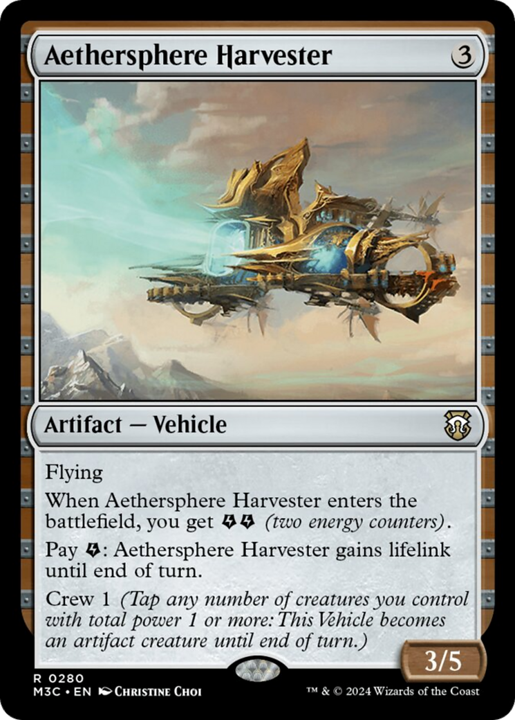 Aethersphere Harvester (Ripple Foil) [Modern Horizons 3 Commander] | Tacoma Games