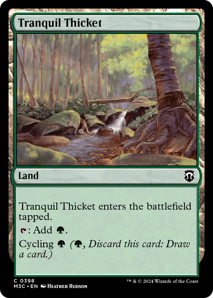 Tranquil Thicket (Ripple Foil) [Modern Horizons 3 Commander] | Tacoma Games