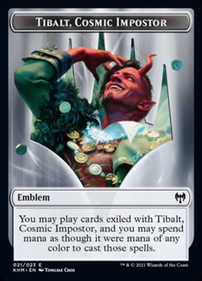 Tibalt, Cosmic Impostor Emblem [Kaldheim Tokens] | Tacoma Games