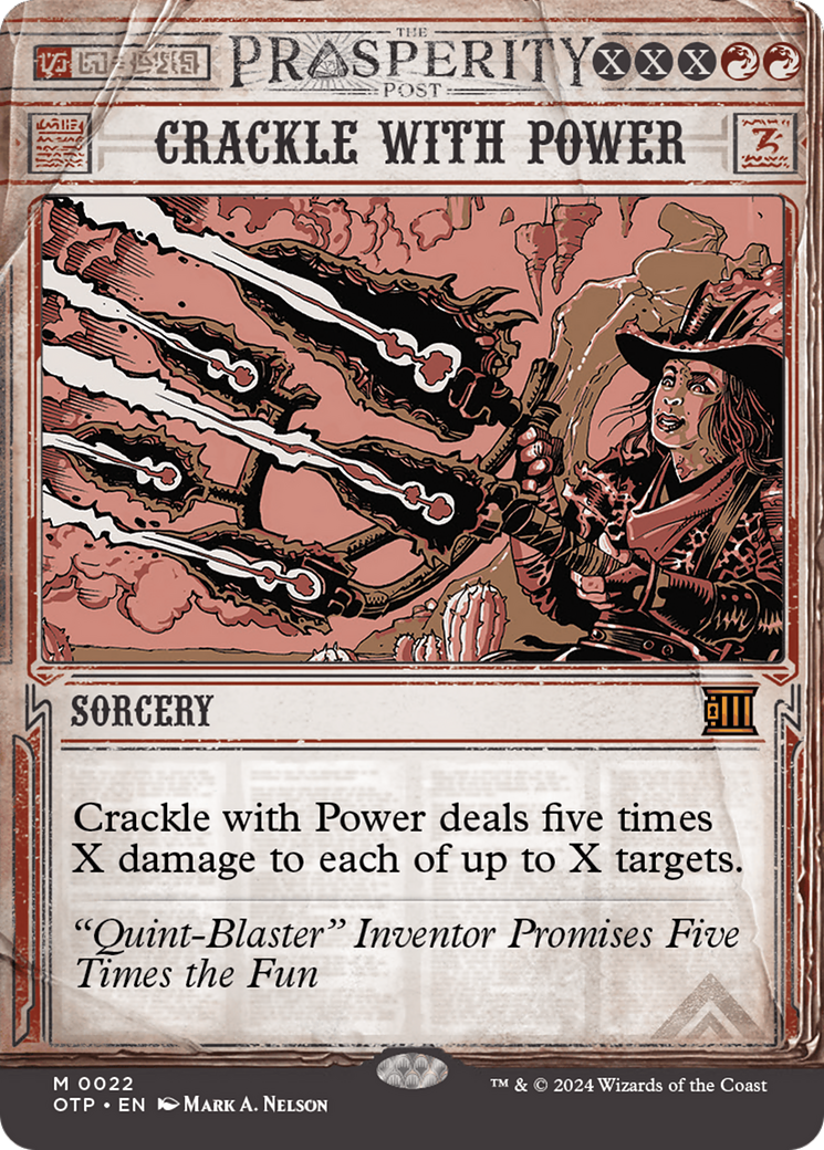 Crackle with Power [Outlaws of Thunder Junction: Breaking News] | Tacoma Games