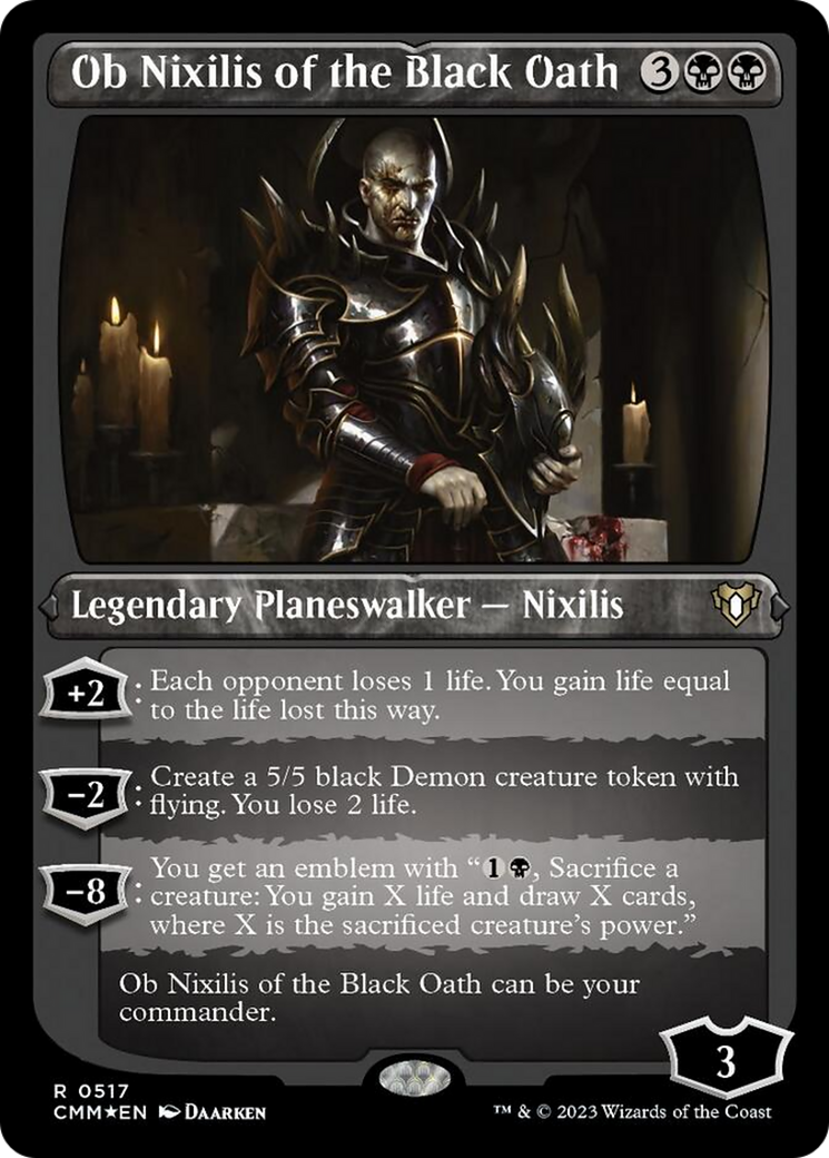 Ob Nixilis of the Black Oath (Foil Etched) [Commander Masters] | Tacoma Games