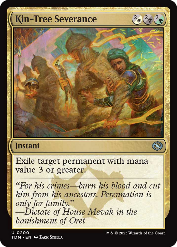 Kin-Tree Severance [Tarkir: Dragonstorm] | Tacoma Games