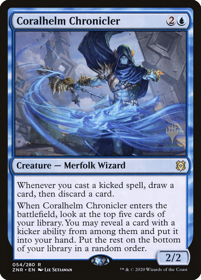 Coralhelm Chronicler (Promo Pack) [Zendikar Rising Promos] | Tacoma Games
