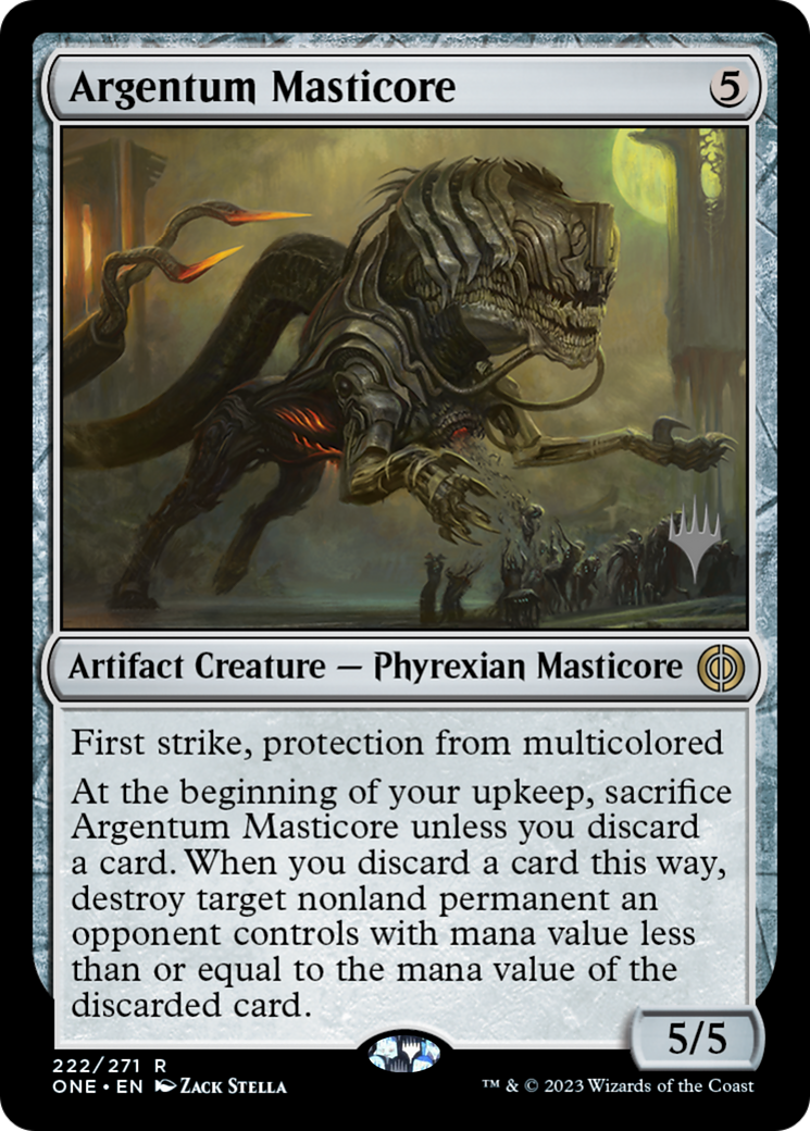 Argentum Masticore (Promo Pack) [Phyrexia: All Will Be One Promos] | Tacoma Games