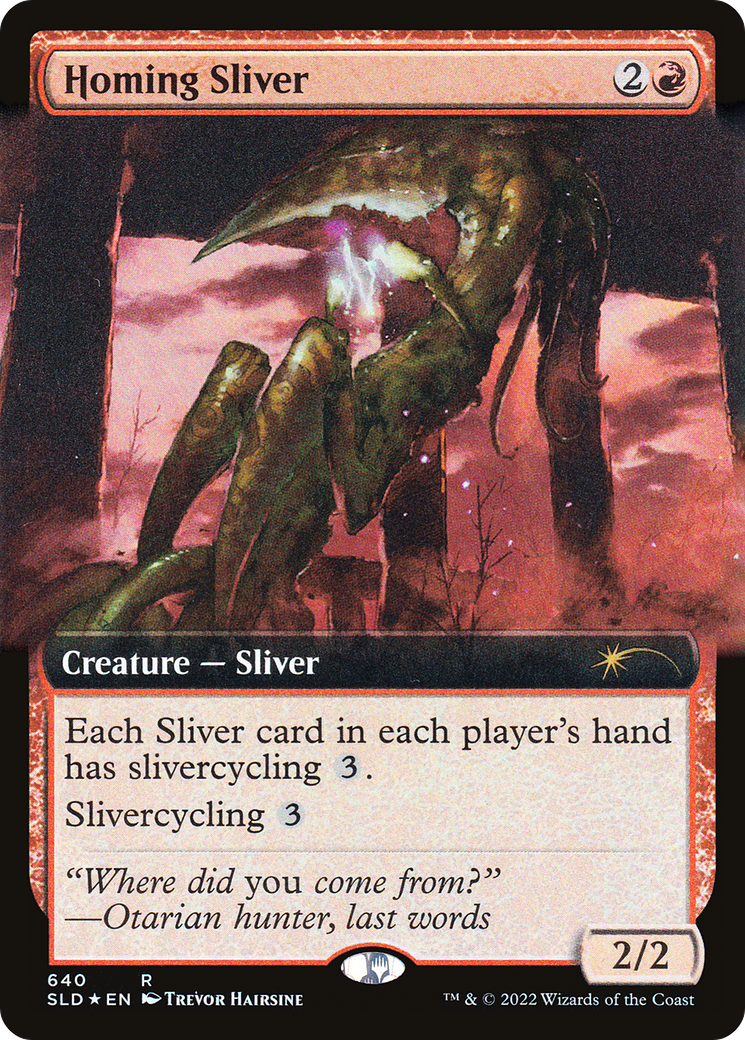 Homing Sliver (Extended Art) [Secret Lair Drop Promos] | Tacoma Games