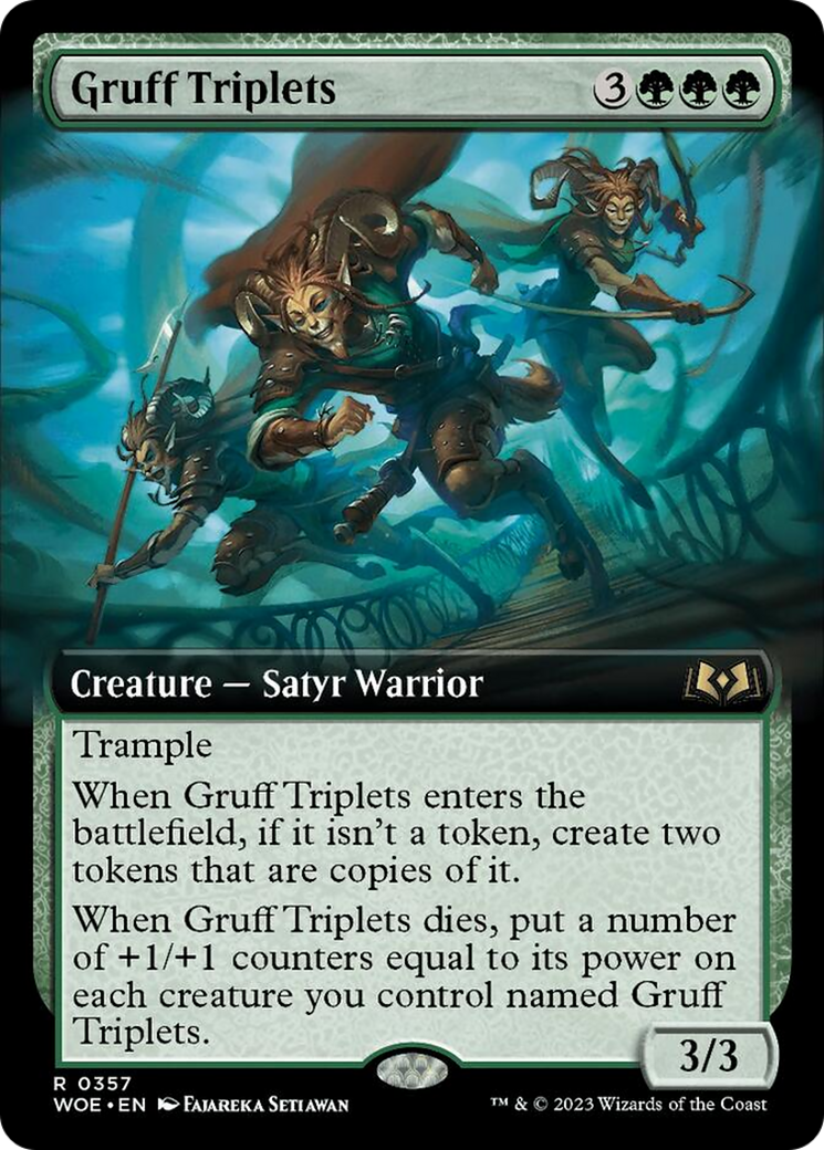 Gruff Triplets (Extended Art) [Wilds of Eldraine] | Tacoma Games