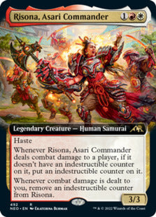 Risona, Asari Commander (Extended Art) [Kamigawa: Neon Dynasty] | Tacoma Games