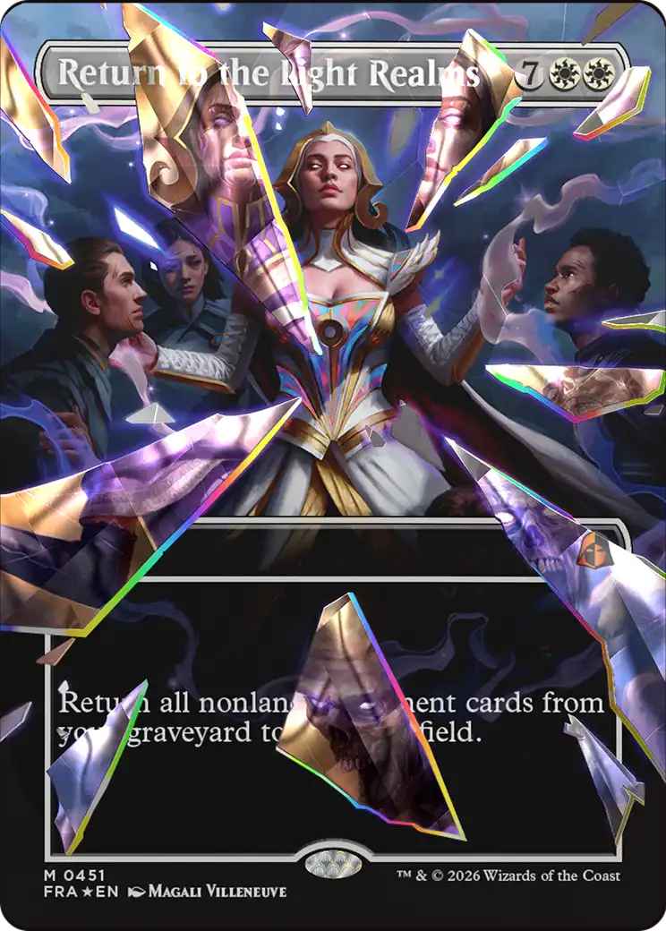 Return to the Light Realms (Borderless) (Facet Foil) (0415) [Reality Fracture] | Tacoma Games