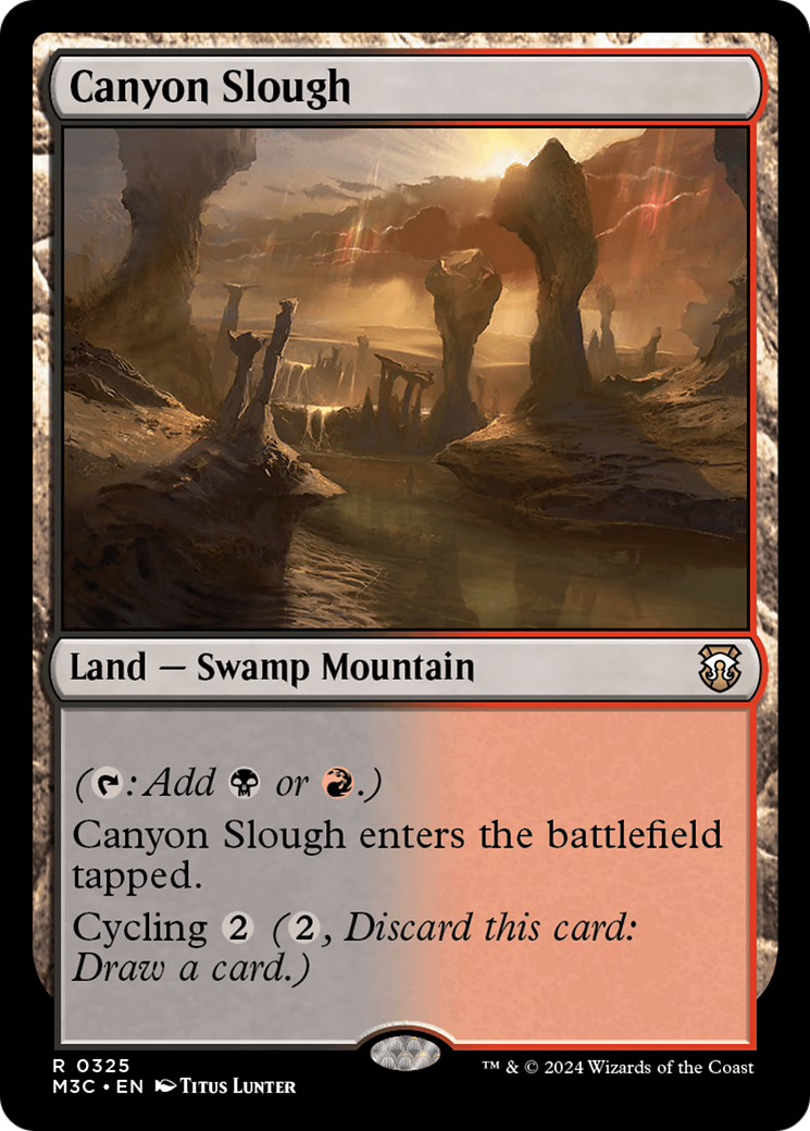 Canyon Slough (Ripple Foil) [Modern Horizons 3 Commander] | Tacoma Games