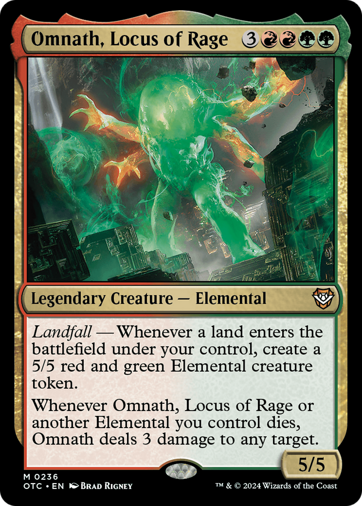 Omnath, Locus of Rage [Outlaws of Thunder Junction Commander] | Tacoma Games