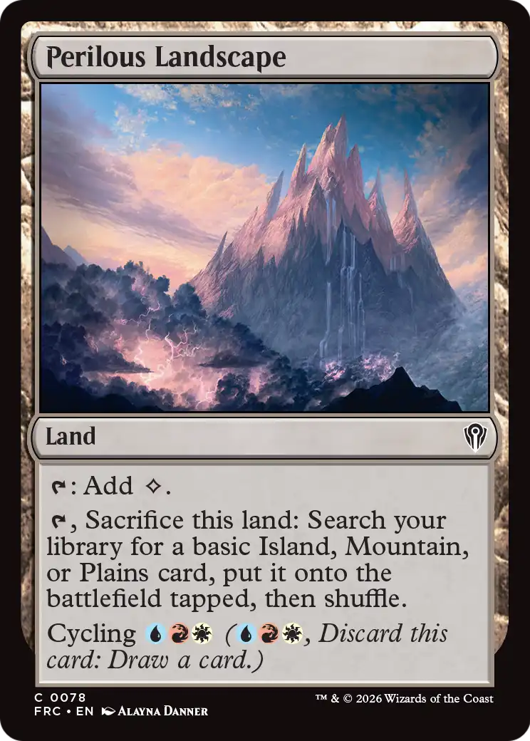 Perilous Landscape [Reality Fracture Commander] | Tacoma Games