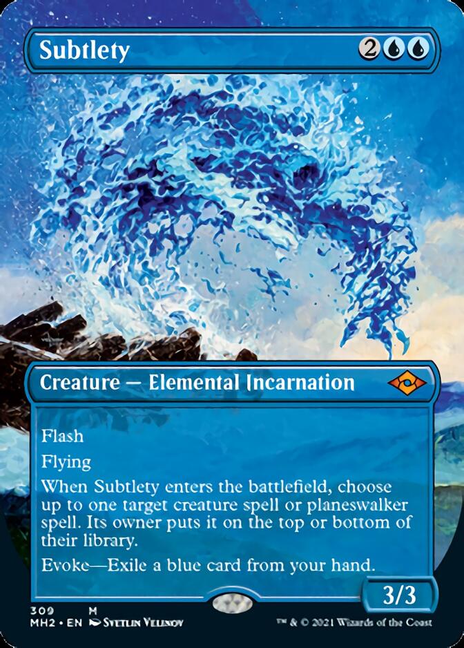 Subtlety (Borderless Alternate Art) [Modern Horizons 2] | Tacoma Games